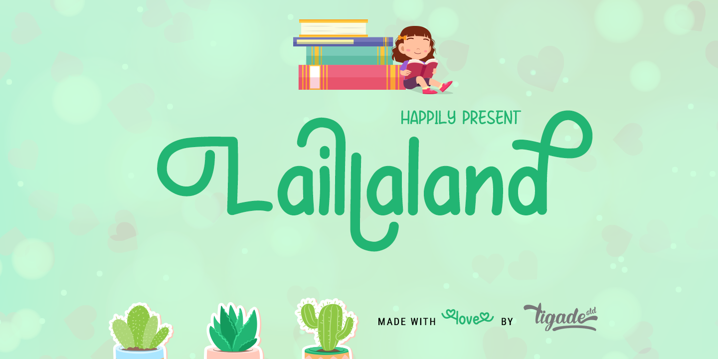Пример шрифта Laillaland